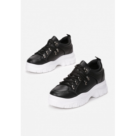 Czarne Sneakersy Damskie  8547-38-black