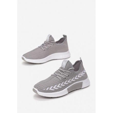 Gray women's sports shoes 8559-39-grey