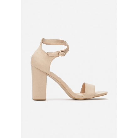 Beige Women's Sandals on a post 1609-42-beige