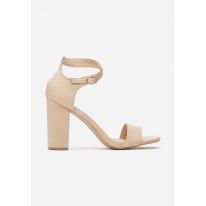 Beige Women's Sandals on a post 1609-42-beige