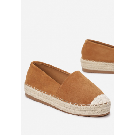 Camelowe Espadryle Damskie 7365- 7365-68-camel